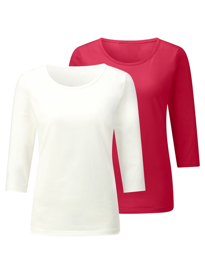 Рубашка с рукавами 3/4 красного и экрю цвета WITT WEIDEN
Рубашка с рукавами 3/4 красного и экрю цвета WITT WEIDEN