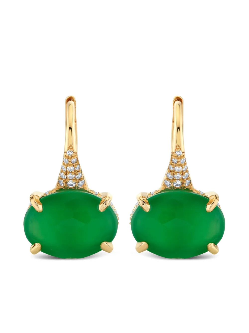 Серьги из желтого золота с бриллиантами и гранатом Shay, золотистый
Серьги из желтого золота с бриллиантами и гранатом Shay, золотистый