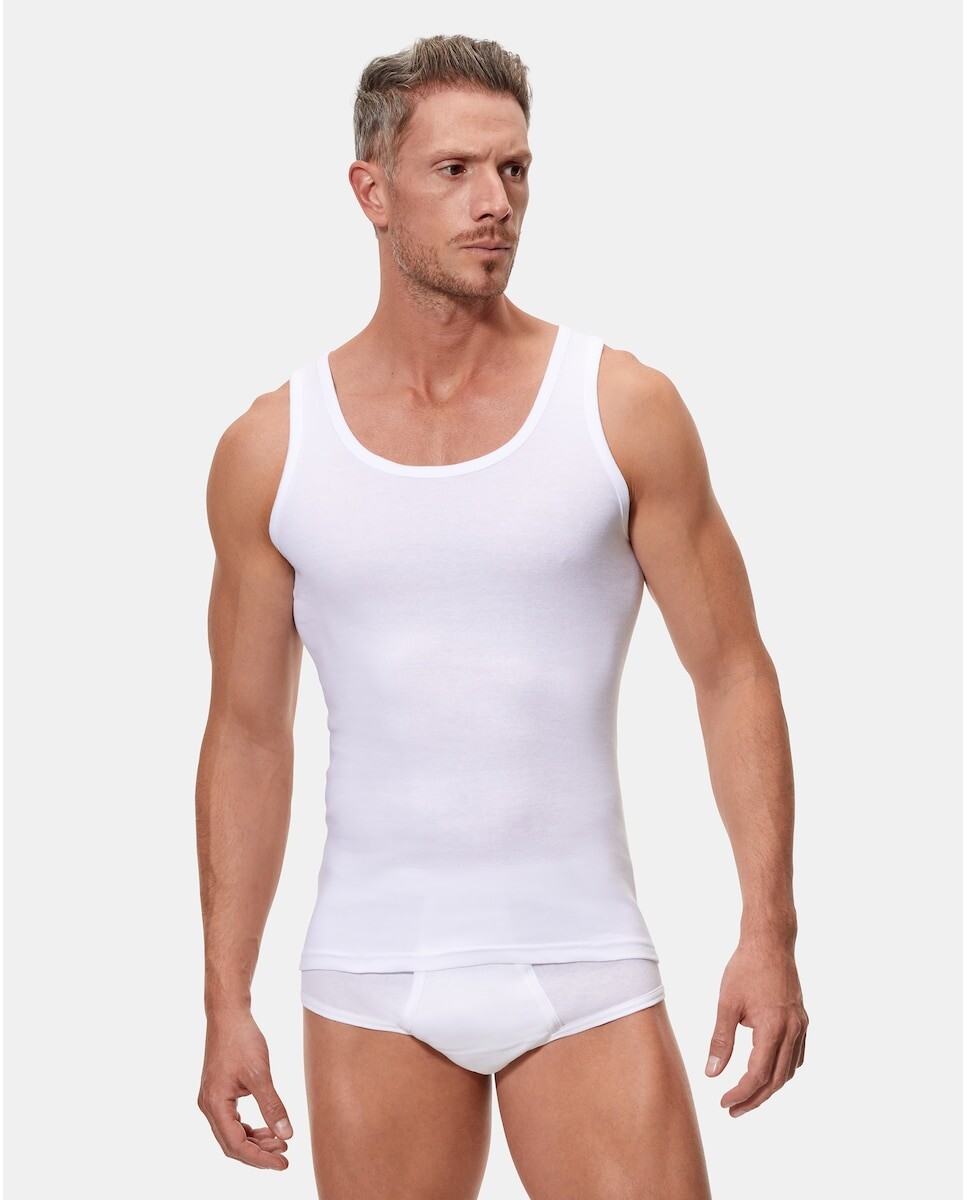 Комплект из двух мужских белых майок Abanderado, белый
Комплект из двух мужских белых майок Abanderado, белый