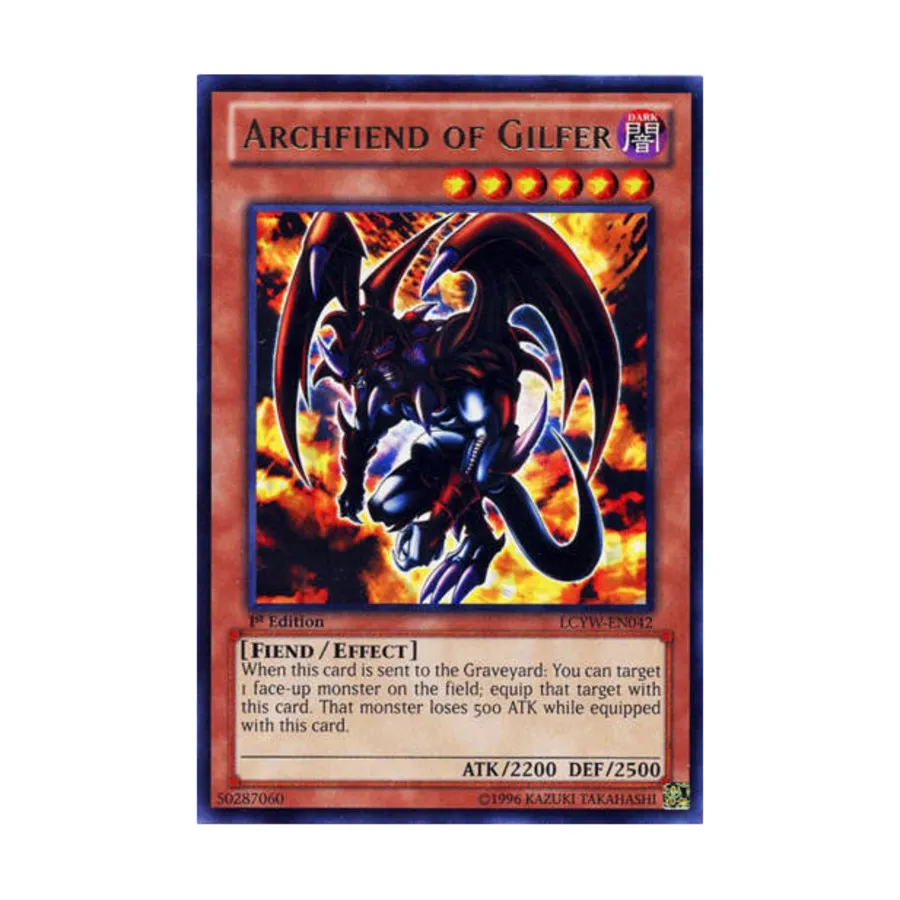 CCG Архидемон Гилфера (Редкий), Yu-Gi-Oh - Legendary Collection 3 - Singles
CCG Архидемон Гилфера (Редкий), Yu-Gi-Oh - Legendary Collection 3 - Singles