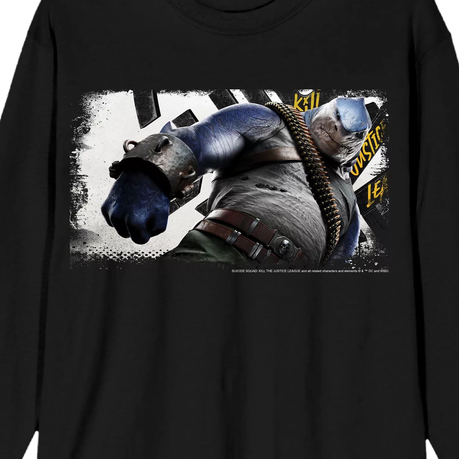 Мужская футболка с длинными рукавами и графикой DC Comics Suicide Squad King Shark Licensed Character
Мужская футболка с длинными рукавами и графикой DC Comics Suicide Squad King Shark Licensed Character