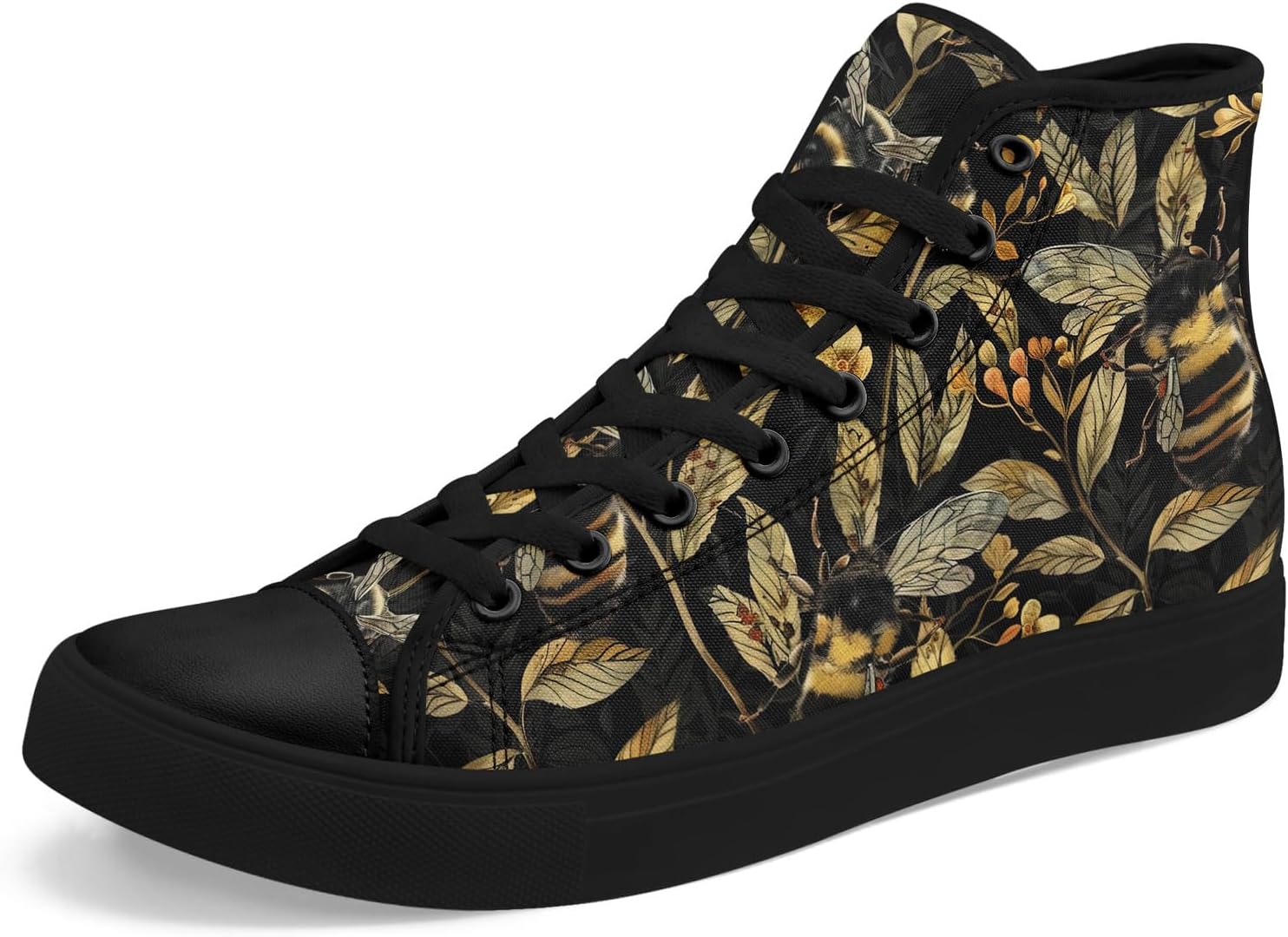 Кроссовки на высокой подошве AWSOLE Fashion из канвы для мужчин и женщин, унисекс, с принтом пчелы, бабочки, луны и цветов, легкие повседневные обувь на плоской подошве, черный/зеленый/коричневый/бежевый/темно-зеленый
Кроссовки на высокой подошве AWSOLE Fashion из канвы для мужчин и женщин, унисекс, с принтом пчелы, бабочки, луны и цветов, легкие повседневные обувь на плоской подошве, черный/зеленый/коричневый/бежевый/темно-зеленый