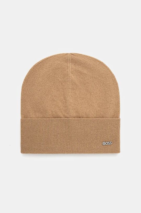 Шерстяная шапка Boss, бежевый
Шерстяная шапка Boss, бежевый