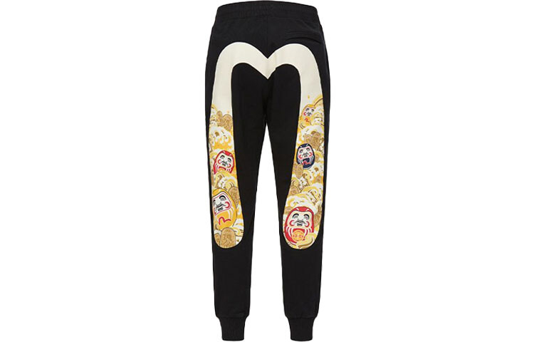 Трикотажные спортивные штаны мужские черные Evisu, черный
Трикотажные спортивные штаны мужские черные Evisu, черный