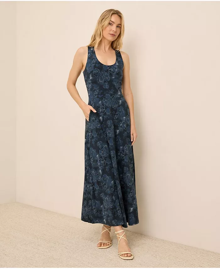 Женское облегающее платье макси с открытой спиной и расклешенным лифом Pact, синий
Женское облегающее платье макси с открытой спиной и расклешенным лифом Pact, синий