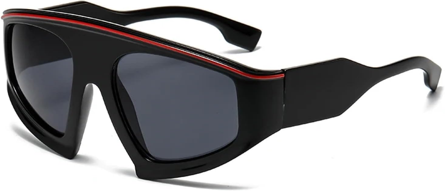 Большие солнцезащитные очки для женщин и мужчин, велосипедные очки с градиентным рассеиванием света, солнцезащитные очки в стиле стимпанк, солнцезащитные очки с защитой от УФ-излучения UV400 TKKTLLT, Black
Большие солнцезащитные очки для женщин и мужчин, велосипедные очки с градиентным рассеиванием света, солнцезащитные очки в стиле стимпанк, солнцезащитные очки с защитой от УФ-излучения UV400 TKKTLLT, Black