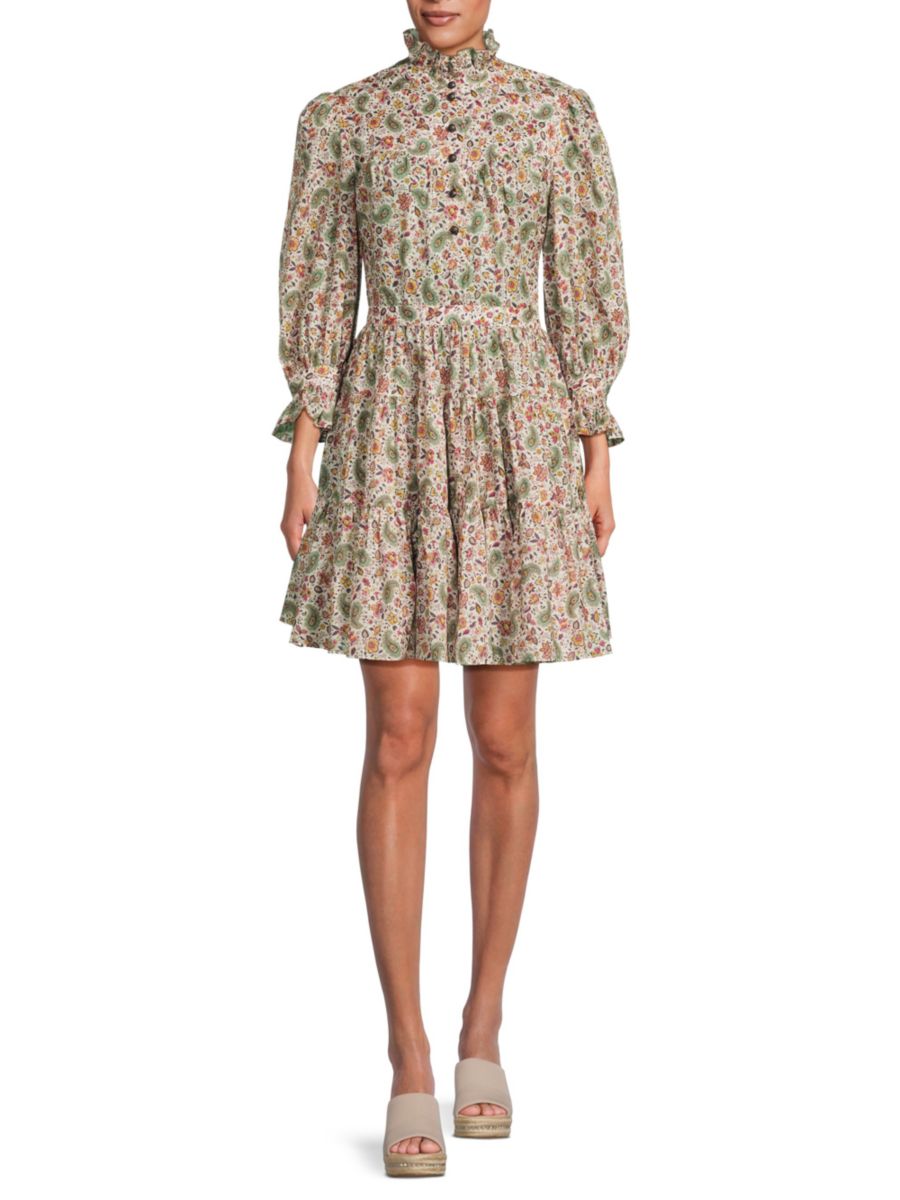 Хлопковое мини-платье Abito Pantelleri с цветочным принтом Etro, белый мульти
Хлопковое мини-платье Abito Pantelleri с цветочным принтом Etro, белый мульти