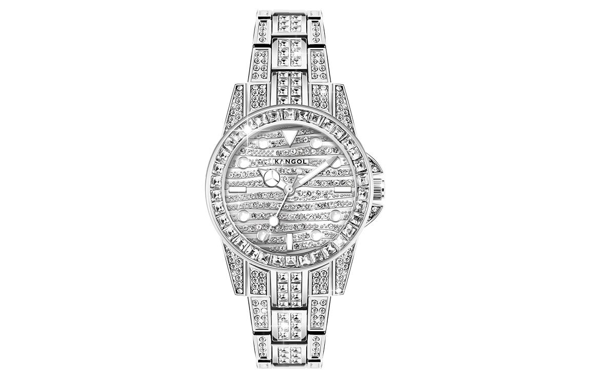 Изысканные Встречи Детское Дыхание Кварцевый Механизм Металлический Ремешок Женские Часы Серебряный Циферблат KANGOL, Элегантное Серебро Полный Бриллиант
Изысканные Встречи Детское Дыхание Кварцевый Механизм Металлический Ремешок Женские Часы Серебряный Циферблат KANGOL, Элегантное Серебро Полный Бриллиант