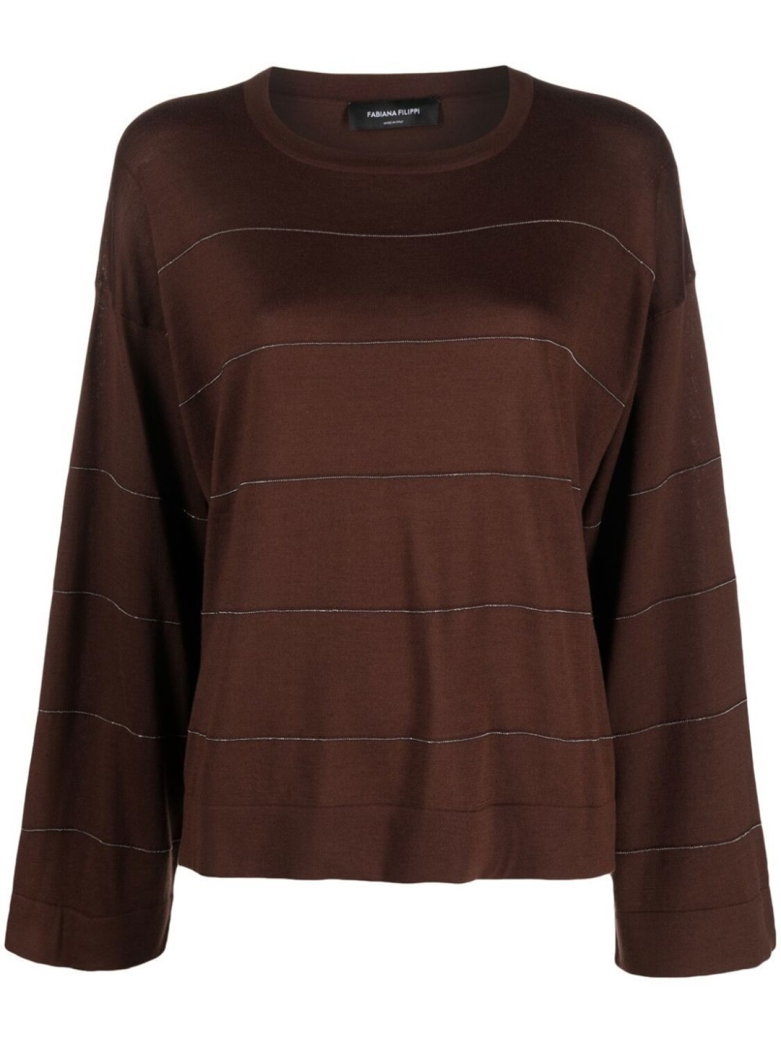 Fabiana Filippi декорированная толстовка с круглым вырезом, коричневый
Fabiana Filippi декорированная толстовка с круглым вырезом, коричневый