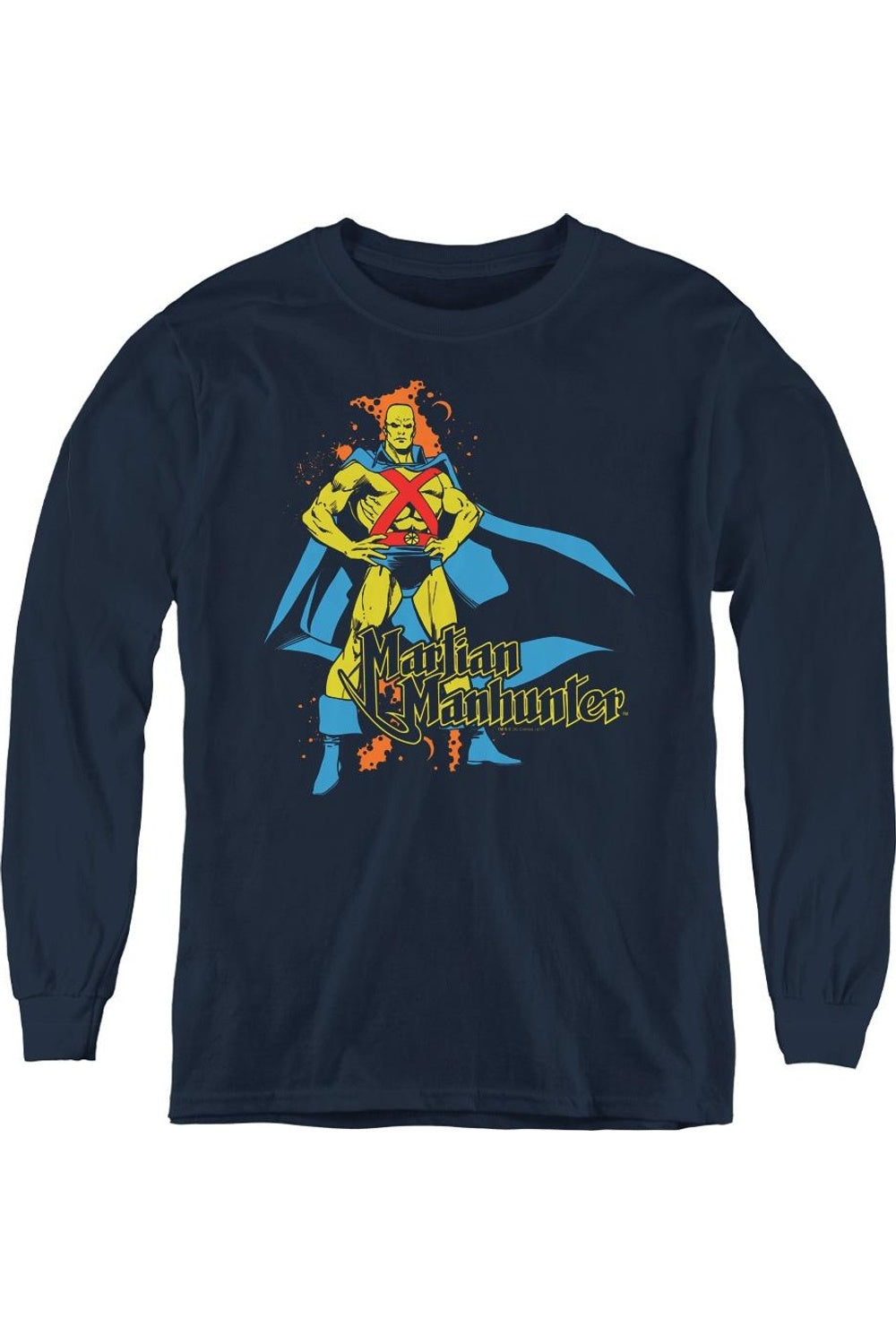 DC Comics Толстовка с длинным рукавом "Марсианский Охотник" для молодежи Gildan, темно-синий
DC Comics Толстовка с длинным рукавом "Марсианский Охотник" для молодежи Gildan, темно-синий