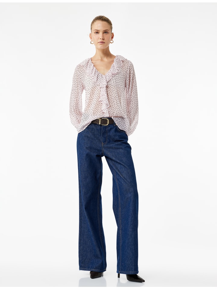 Блузка LS розового цвета с рисунком KOTON
Блузка LS розового цвета с рисунком KOTON