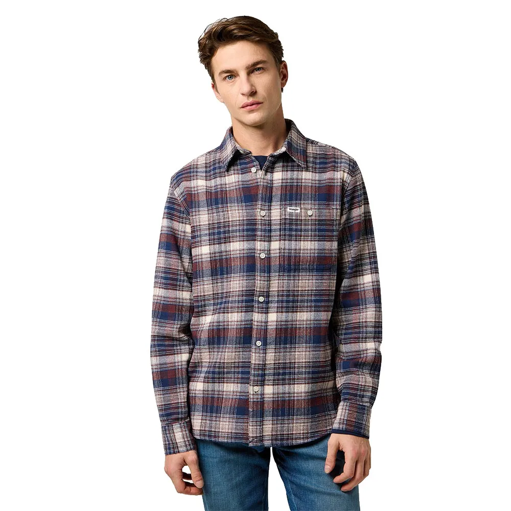 Рубашка Wrangler с длинными рукавами, одним карманом, стандартного кроя, с начесом, мультиколор
Рубашка Wrangler с длинными рукавами, одним карманом, стандартного кроя, с начесом, мультиколор