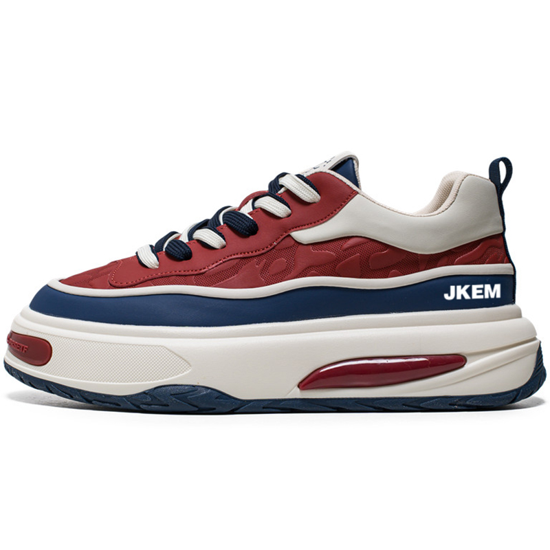 Низкие мужские кроссовки для скейтбординга с противоскользящими амортизаторами и износостойкими свойствами JKEM, Beige Red Blue
Низкие мужские кроссовки для скейтбординга с противоскользящими амортизаторами и износостойкими свойствами JKEM, Beige Red Blue