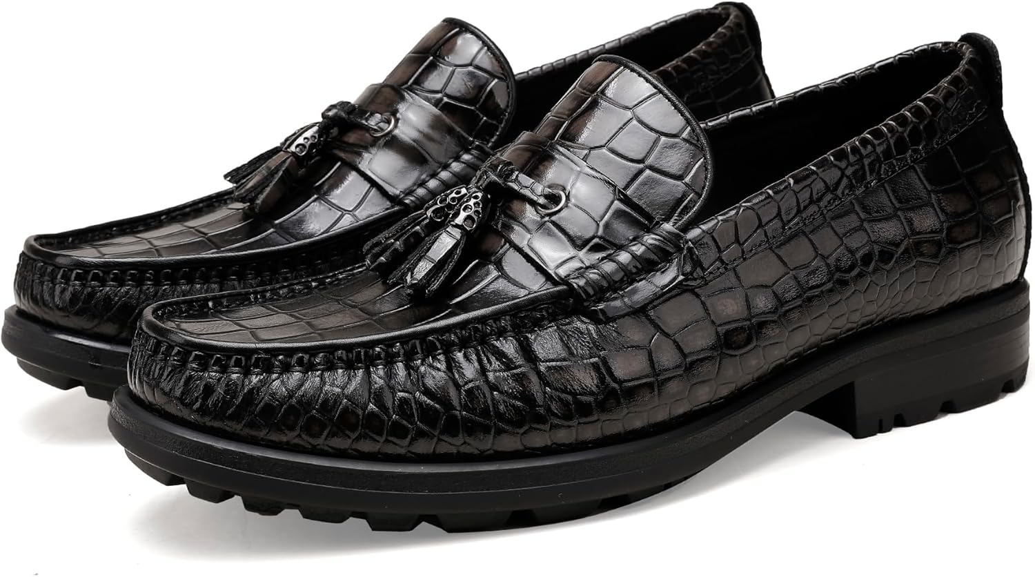 Мужские лоферы на платформе с кисточками, классические туфли из кожи с тиснением под крокодила для деловых, формальных мероприятий, свадеб, вечеринок, повседневная обувь без шнурков, пенни-лоферы Generic, серый
Мужские лоферы на платформе с кисточками, классические туфли из кожи с тиснением под крокодила для деловых, формальных мероприятий, свадеб, вечеринок, повседневная обувь без шнурков, пенни-лоферы Generic, серый