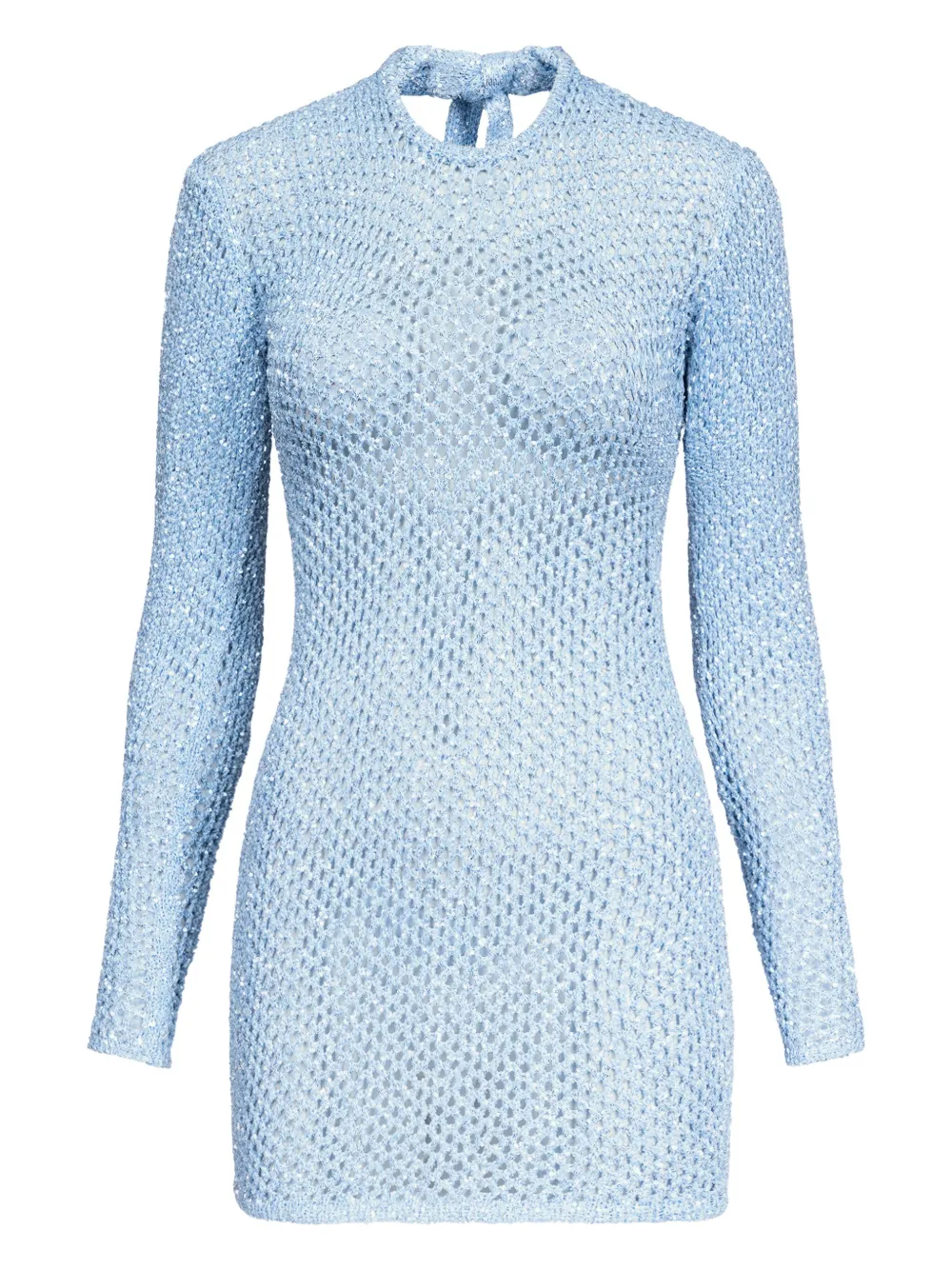 Платье мини в технике кроше AREA, синий
Платье мини в технике кроше AREA, синий