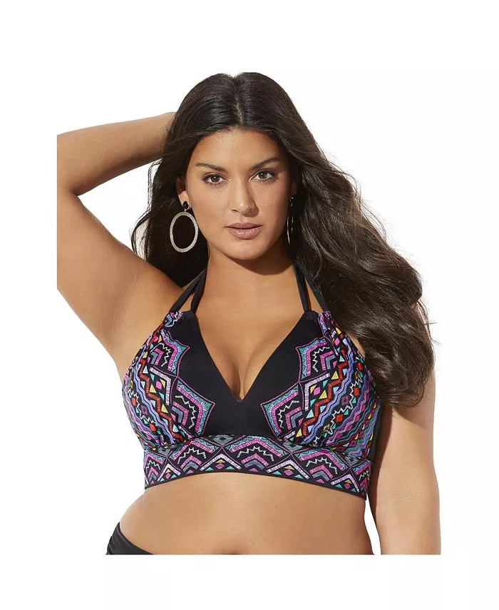 Женский топ-бикини с петлей и завязками на шее Loop Strap Halter Swimsuits for All, красный
Женский топ-бикини с петлей и завязками на шее Loop Strap Halter Swimsuits for All, красный