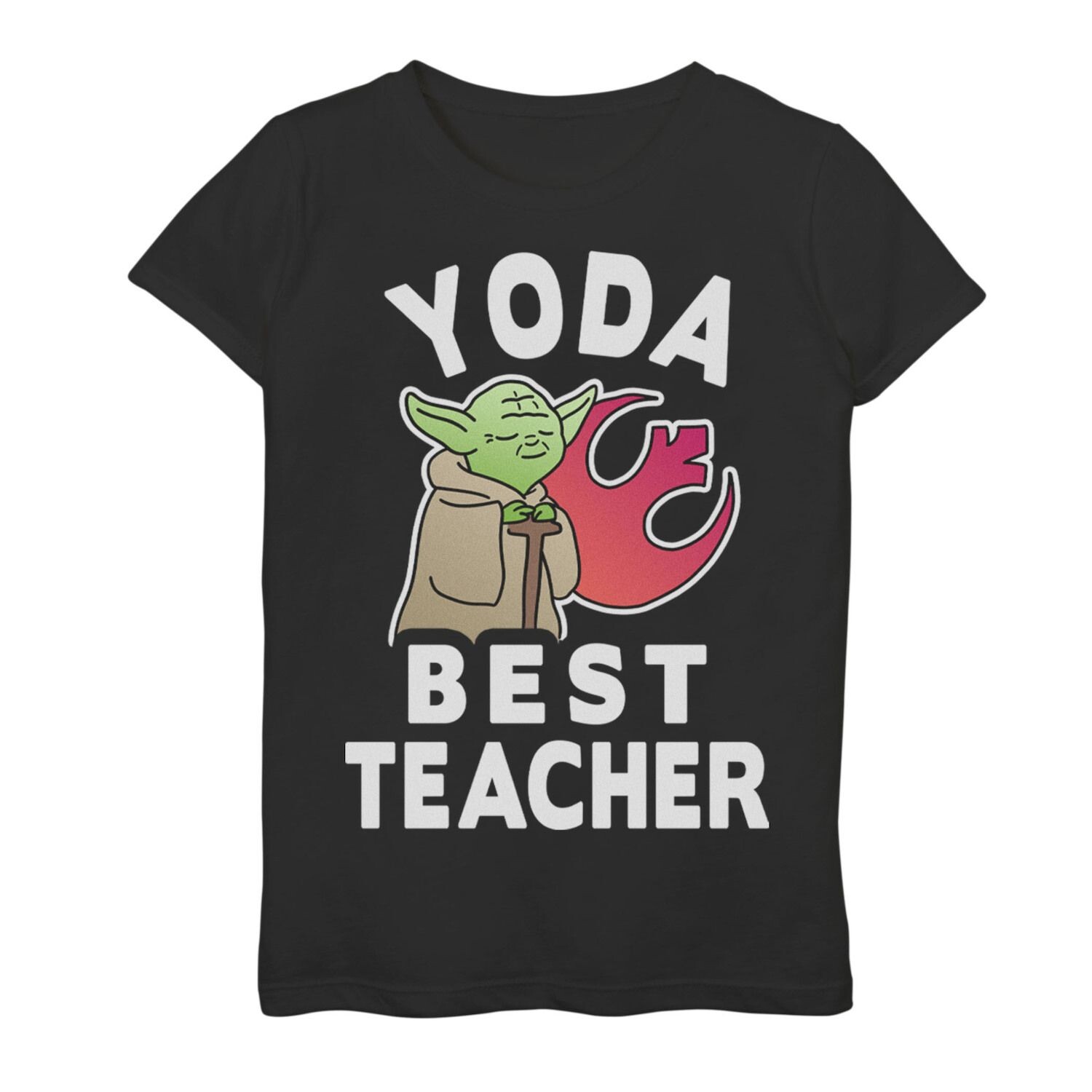 Футболка с логотипом Rebel и логотипом Rebel для девочек 7–16 лет «Звездные войны Yoda Best Teacher» и графическим рисунком Star Wars
Футболка с логотипом Rebel и логотипом Rebel для девочек 7–16 лет «Звездные войны Yoda Best Teacher» и графическим рисунком Star Wars