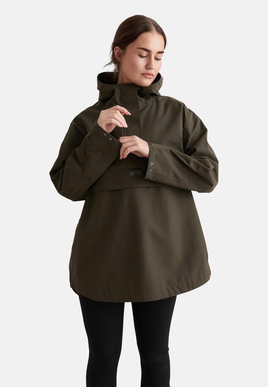 AIM'N Женская походная куртка водонепроницаемая большого размера цвета хаки
AIM'N Женская походная куртка водонепроницаемая большого размера цвета хаки