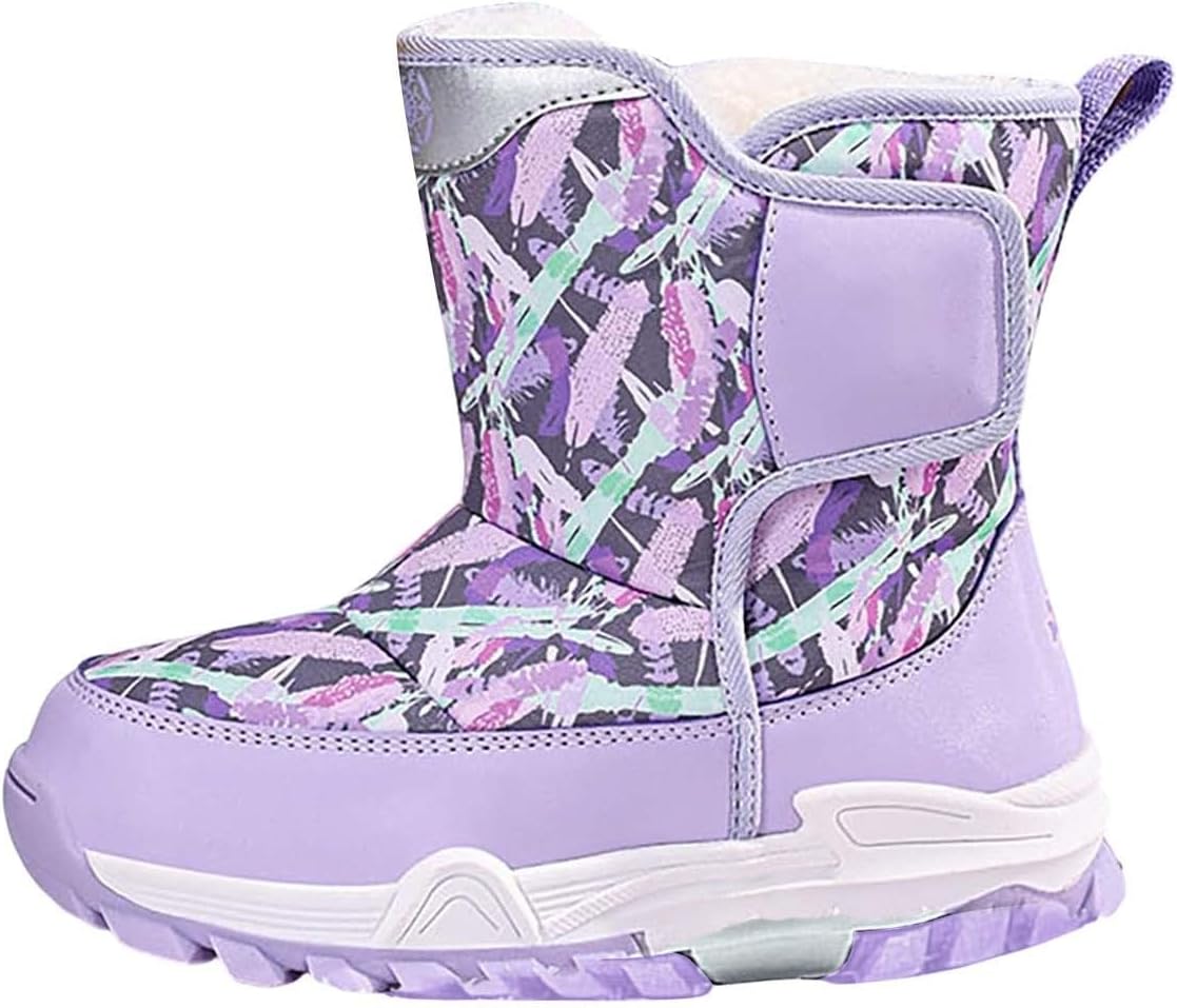 Детские зимние ботинки на толстой подошве с искусственным мехом, утепленные, водонепроницаемые, легкие, удобные, с мягкой подкладкой Generic, Purple
Детские зимние ботинки на толстой подошве с искусственным мехом, утепленные, водонепроницаемые, легкие, удобные, с мягкой подкладкой Generic, Purple