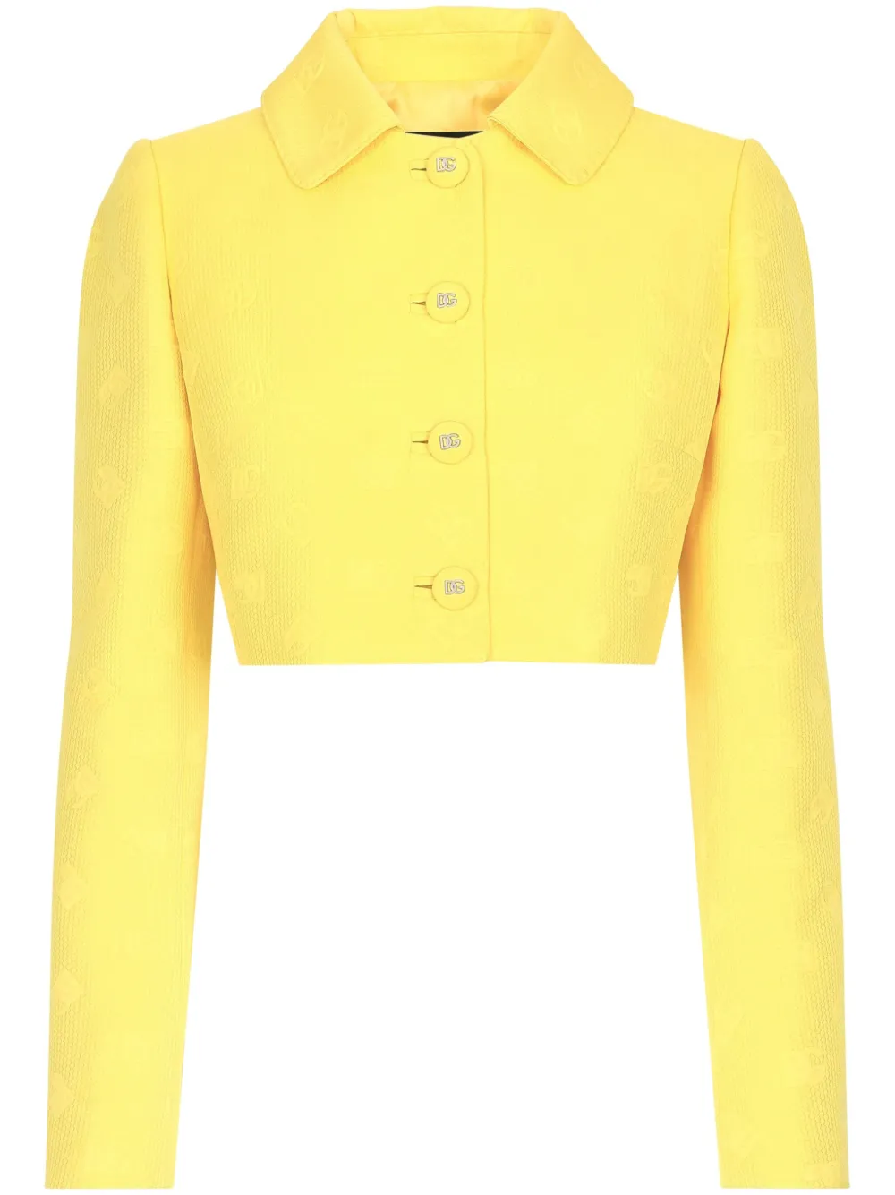 Укороченный жакет с жаккардовой монограммой DOLCE & GABBANA, желтый
Укороченный жакет с жаккардовой монограммой DOLCE & GABBANA, желтый