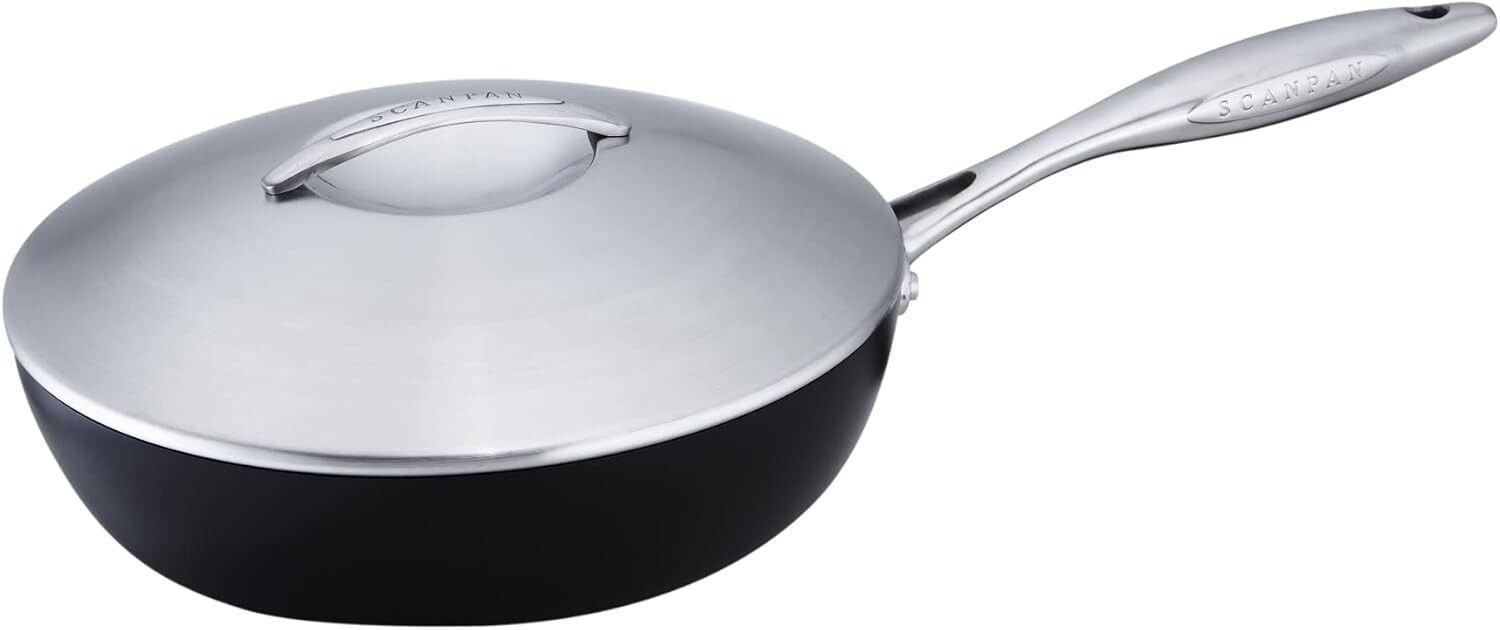 Scanpan PROFESSIONAL Сотейник с антипригарным покрытием и крышкой, 2,75 кварты/2,5 л/10,25 дюйма/26 см, Black
Scanpan PROFESSIONAL Сотейник с антипригарным покрытием и крышкой, 2,75 кварты/2,5 л/10,25 дюйма/26 см, Black