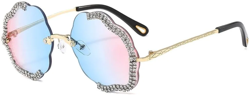 Солнцезащитные очки без оправы с бриллиантами для вечеринок, винтажные солнцезащитные очки для женщин и мужчин, защита от ультрафиолета UV400 LANGSER, Blue Pink
Солнцезащитные очки без оправы с бриллиантами для вечеринок, винтажные солнцезащитные очки для женщин и мужчин, защита от ультрафиолета UV400 LANGSER, Blue Pink