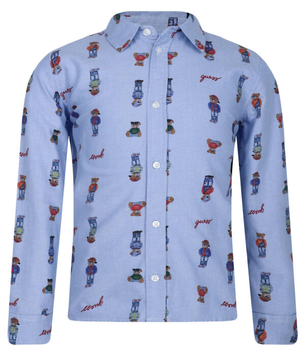 Рубашка детская Guess с принтом, синий
Рубашка детская Guess с принтом, синий