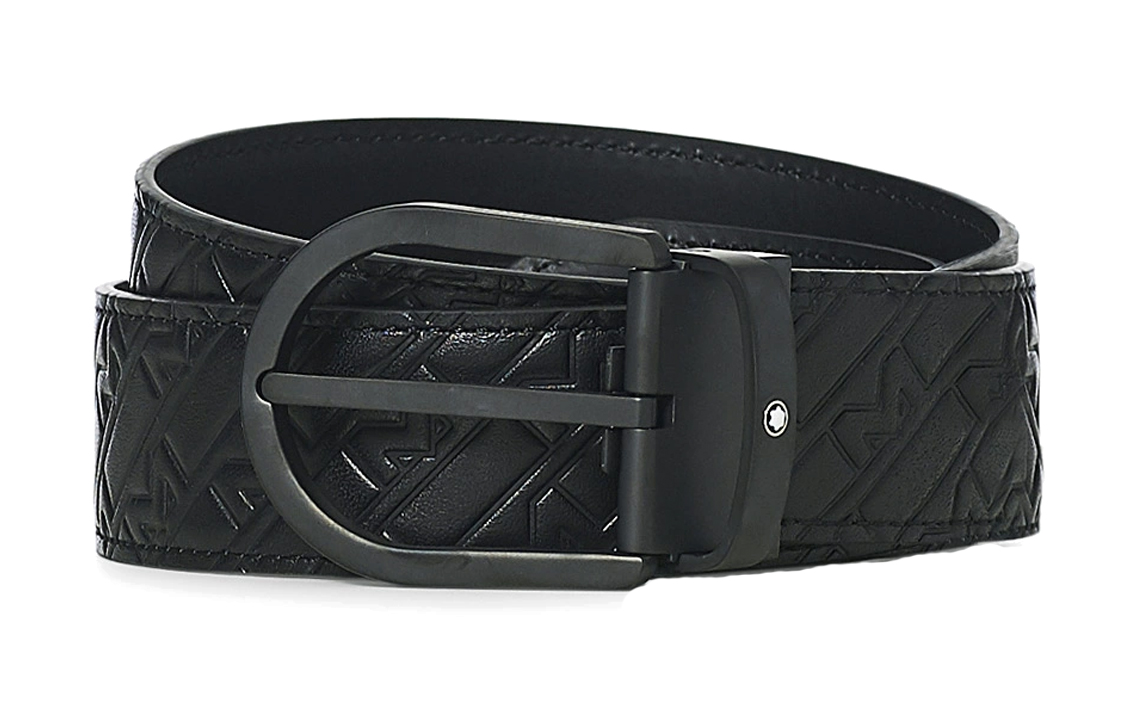 Кожаный ремень мужской черный ширина 3,5 см MONTBLANC
Кожаный ремень мужской черный ширина 3,5 см MONTBLANC