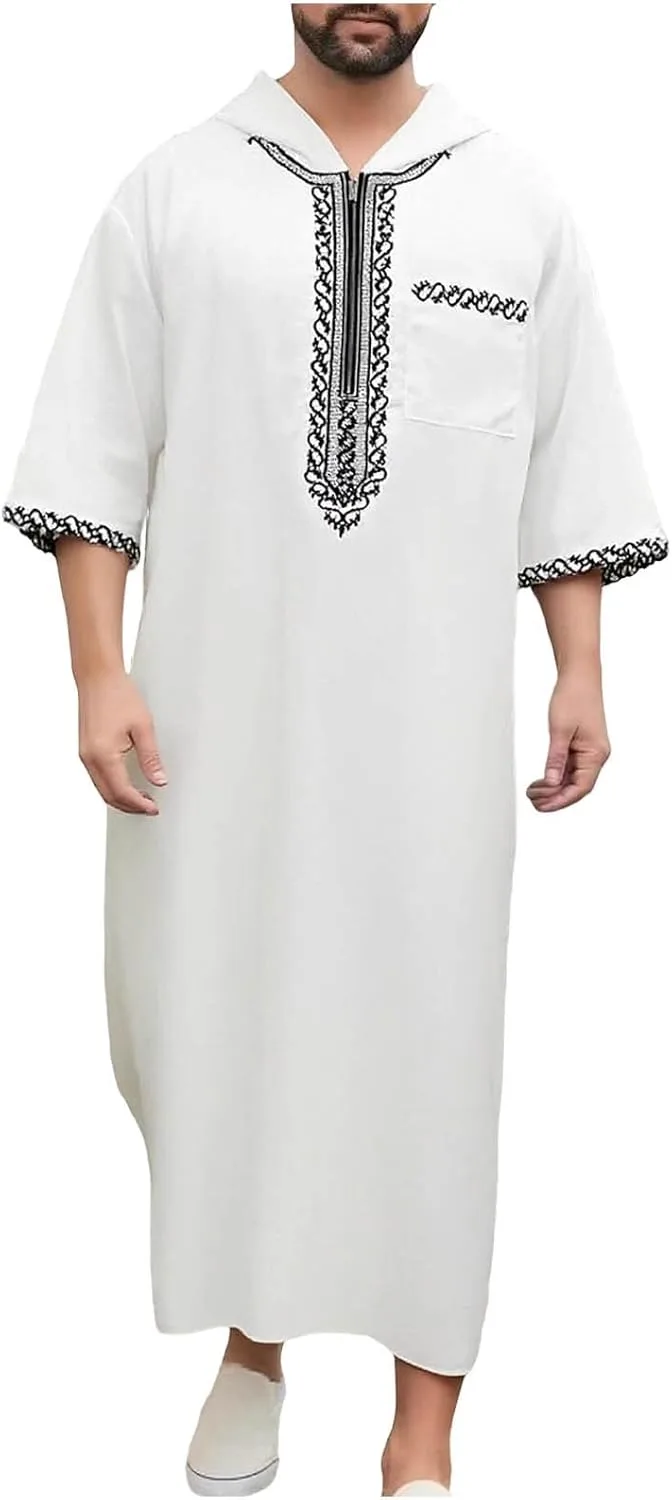 Мужская мусульманская туба с вышивкой, летняя, с коротким рукавом Cambkatl
Мужская мусульманская туба с вышивкой, летняя, с коротким рукавом Cambkatl