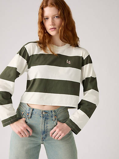 Футболка для регби с длинным рукавом Levi's, цвет Sign Off Stripe Deep Depths - White
Футболка для регби с длинным рукавом Levi's, цвет Sign Off Stripe Deep Depths - White