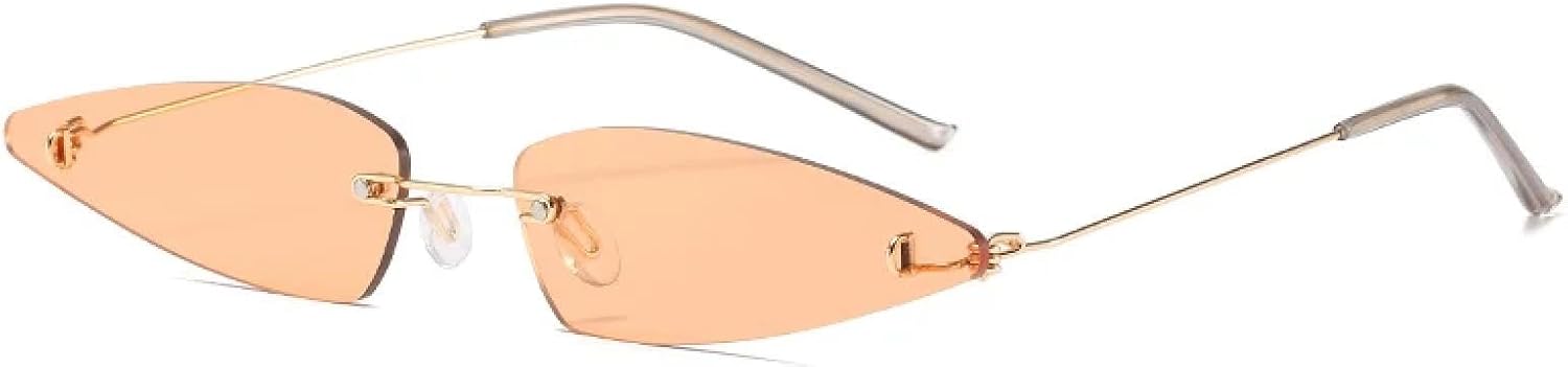 Модные маленькие солнцезащитные очки без оправы для женщин и мужчин, ретро-очки с металлическим корпусом, для путешествий и вождения, защита от УФ-излучения UV400 TKKTLLT, Gold Tea
Модные маленькие солнцезащитные очки без оправы для женщин и мужчин, ретро-очки с металлическим корпусом, для путешествий и вождения, защита от УФ-излучения UV400 TKKTLLT, Gold Tea