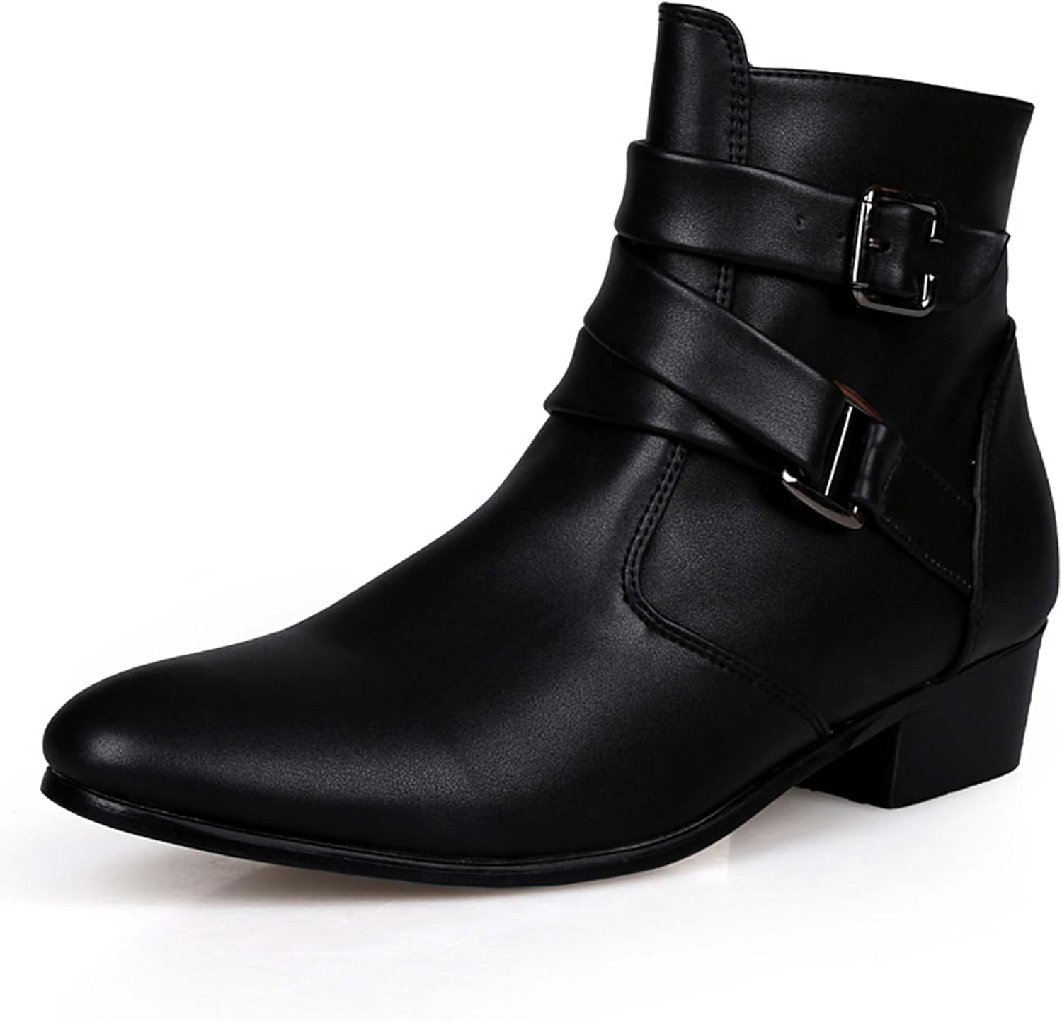 Мужские кожаные ботинки челси с острым носком и пряжкой Generic, черный
Мужские кожаные ботинки челси с острым носком и пряжкой Generic, черный