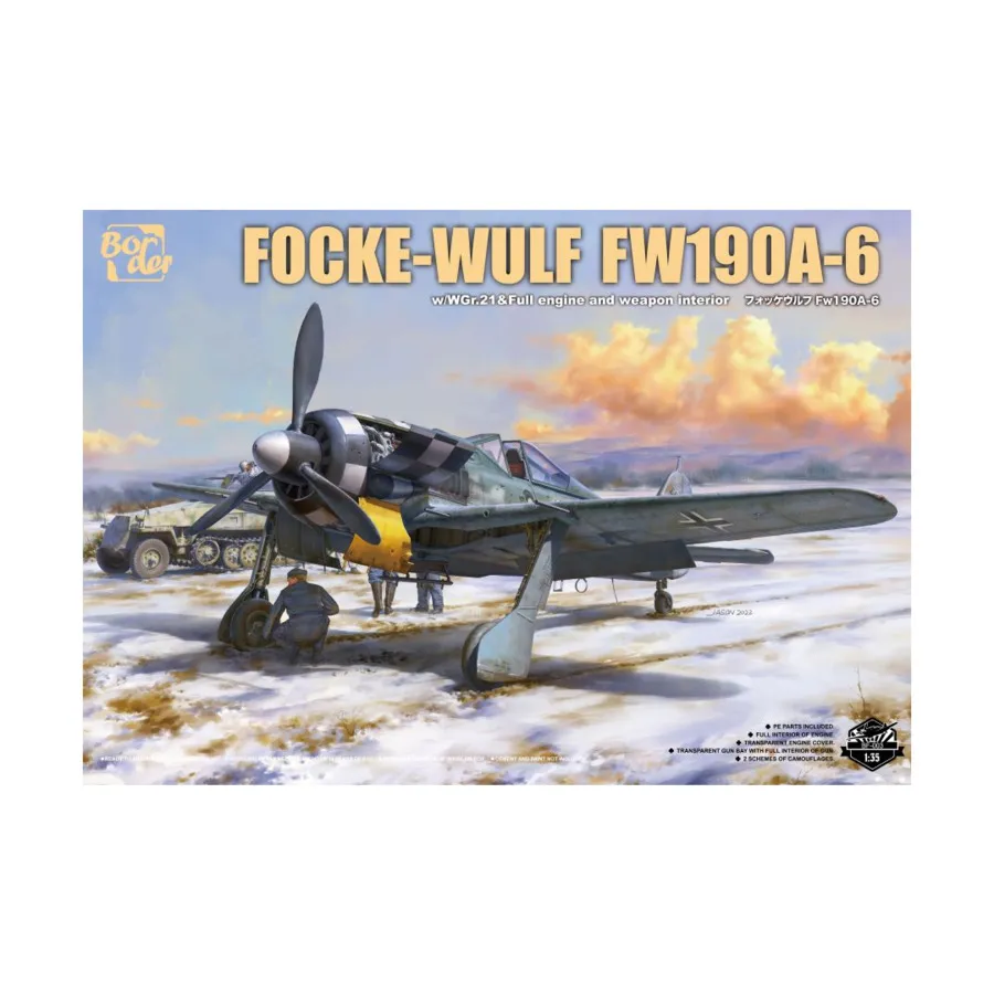Focke-Wulf Fw190A-6 с ракетной установкой WGr.21, полным двигателем и салоном вооружения, Aircraft (1:35) (Border Models)
Focke-Wulf Fw190A-6 с ракетной установкой WGr.21, полным двигателем и салоном вооружения, Aircraft (1:35) (Border Models)
