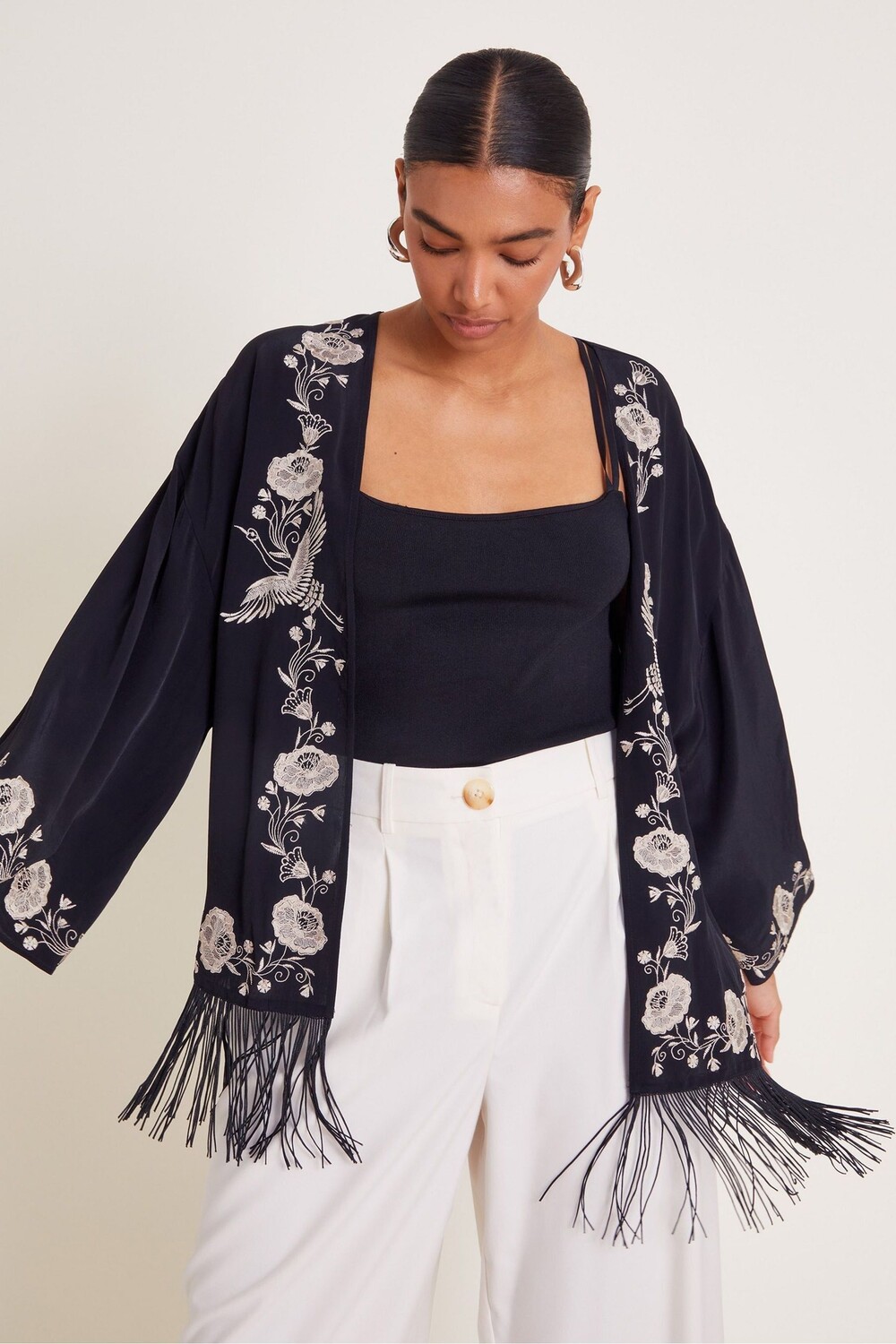 Куртка с вышитой бахромой «Эрин» Monsoon, черный
Куртка с вышитой бахромой «Эрин» Monsoon, черный