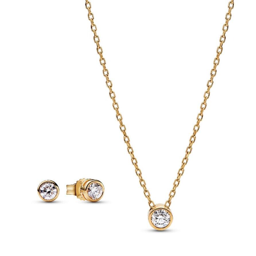 Ожерелья Pandora Era Lab-Grown Diamond Jewelry Gift Set, 14k Gold, 0.45 ct. TW Pandora, золото 
Ожерелья Pandora Era Lab-Grown Diamond Jewelry Gift Set, 14k Gold, 0.45 ct. TW Pandora, золото