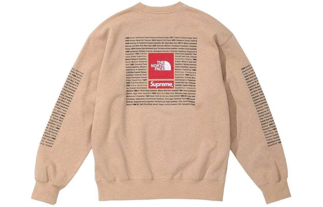 The North Face Crewneck Supreme, Хаки/Хаки 
The North Face Crewneck Supreme, Хаки/Хаки