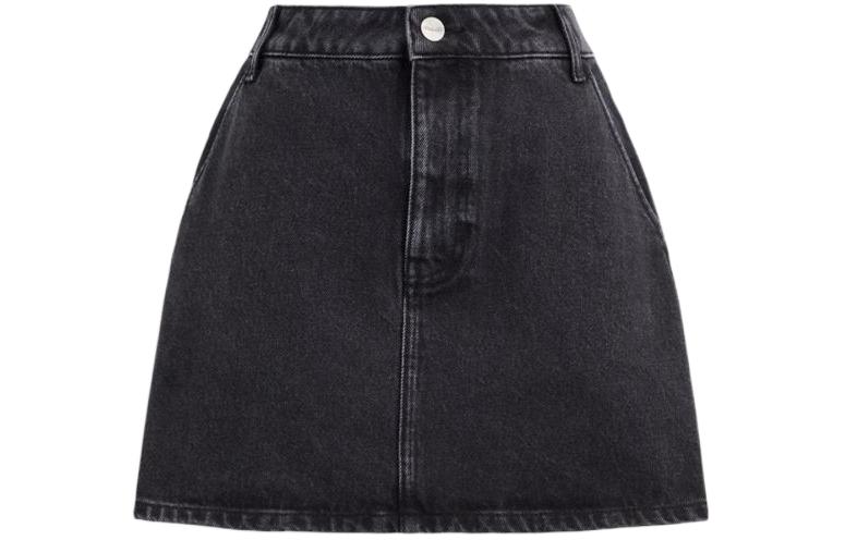 Джинсовая короткая юбка женская черная COACH 
Джинсовая короткая юбка женская черная COACH