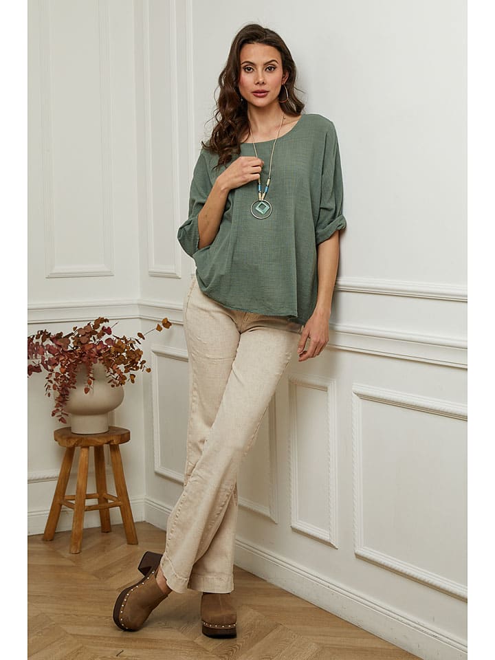 Блузка Fleur de Lin, хаки
Блузка Fleur de Lin, хаки