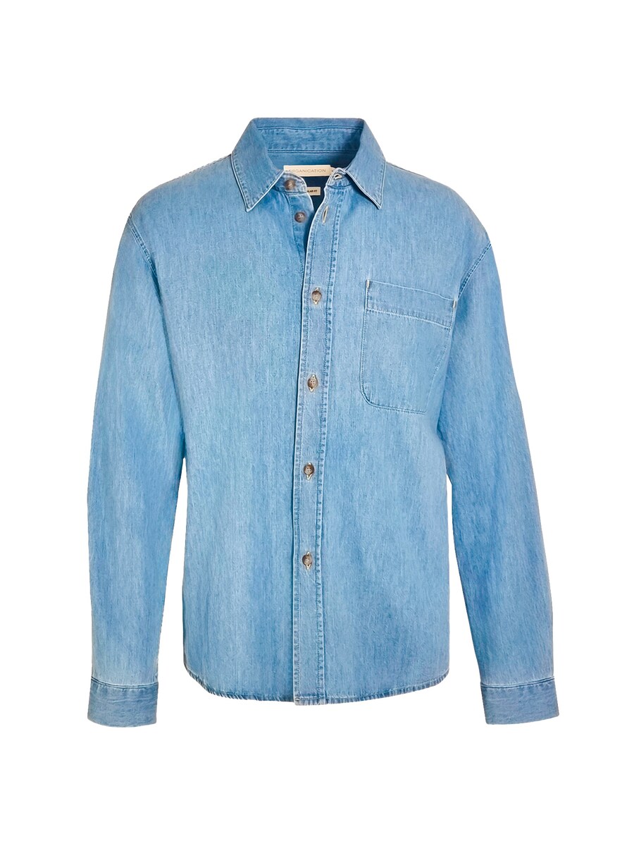 Рубашка на пуговицах классического кроя Organication, светло-синий
Рубашка на пуговицах классического кроя Organication, светло-синий