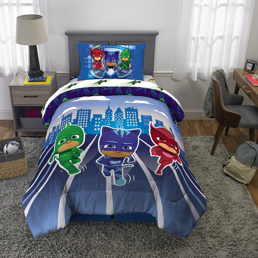 Комплект постельного белья с виртуальными транспортными средствами Pj Masks Licensed Character, мультиколор
Комплект постельного белья с виртуальными транспортными средствами Pj Masks Licensed Character, мультиколор