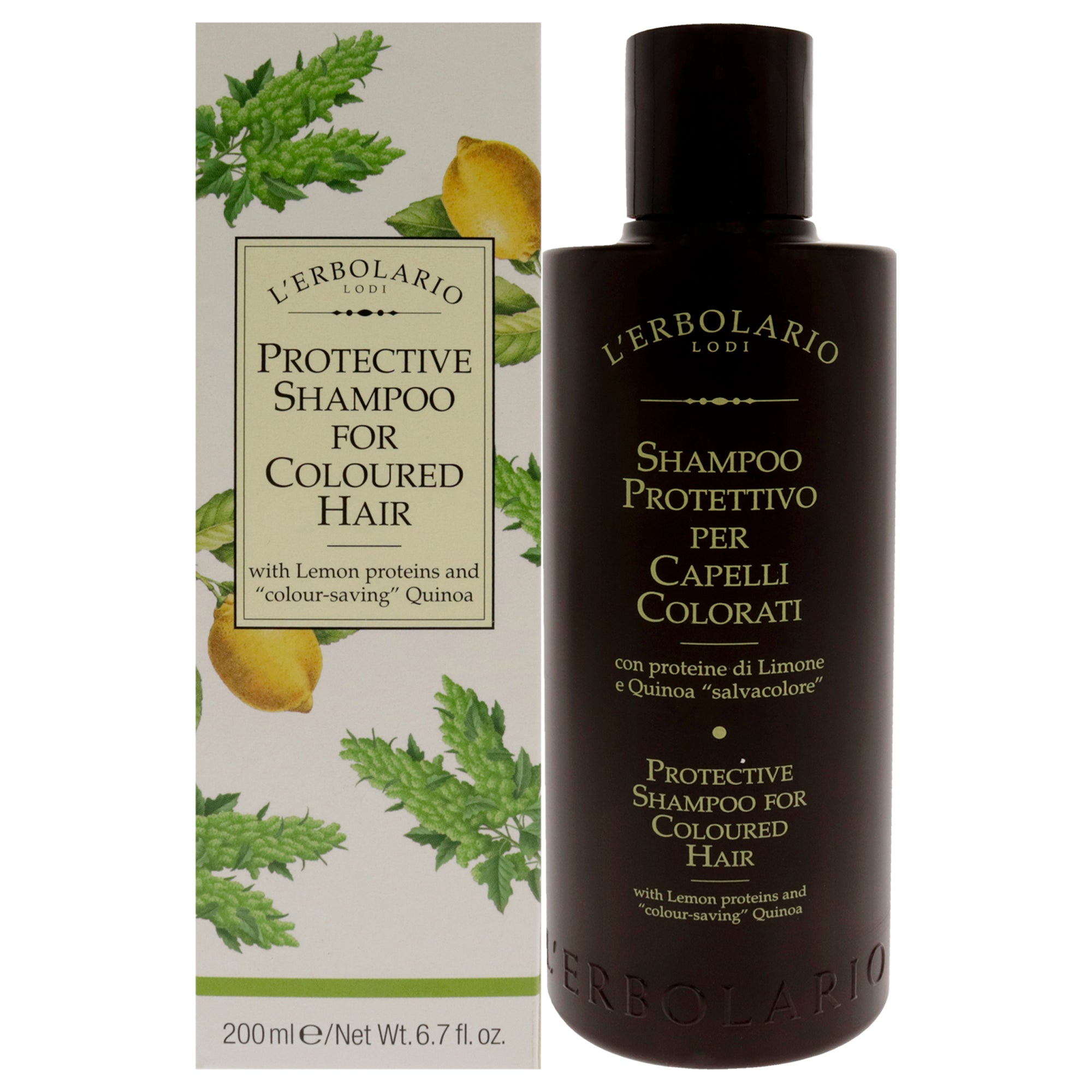 Защитный шампунь для окрашенных волос от LErbolario, подходит как для мужчин, так и для женщин - 190 мл, прозрачный
Защитный шампунь для окрашенных волос от LErbolario, подходит как для мужчин, так и для женщин - 190 мл, прозрачный