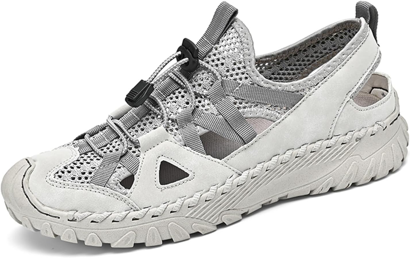 Мужские спортивные сандалии для пеших прогулок на открытом воздухе с закрытым носком, водонепроницаемые сандалии, легкие дышащие пляжные туфли Abborora, светло-серый
Мужские спортивные сандалии для пеших прогулок на открытом воздухе с закрытым носком, водонепроницаемые сандалии, легкие дышащие пляжные туфли Abborora, светло-серый