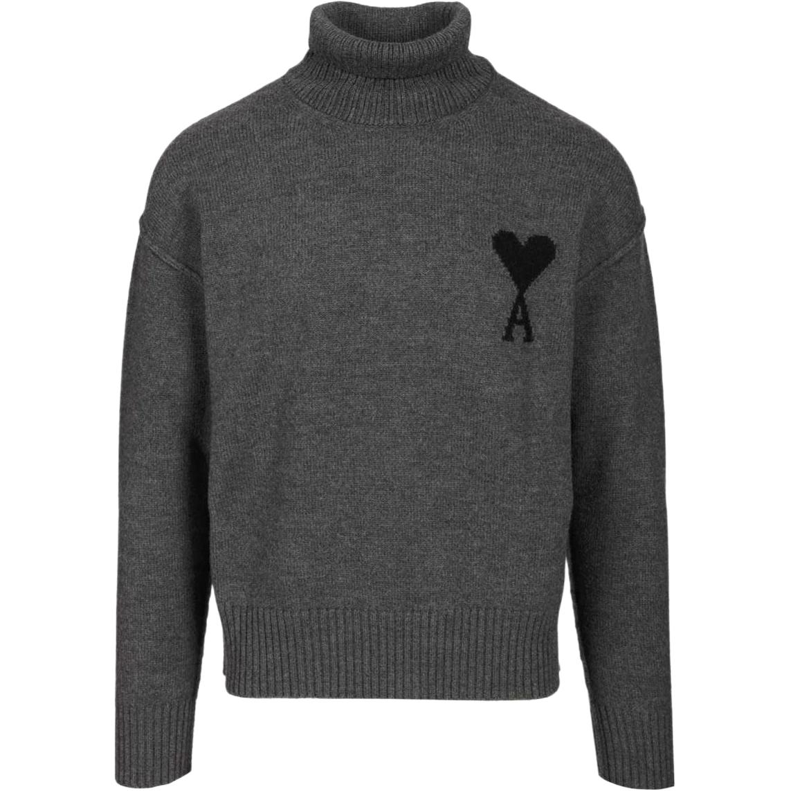 Ami Paris Heart logo Turtleneck Sweater AMIPARIS, серый
Ami Paris Heart logo Turtleneck Sweater AMIPARIS, серый
