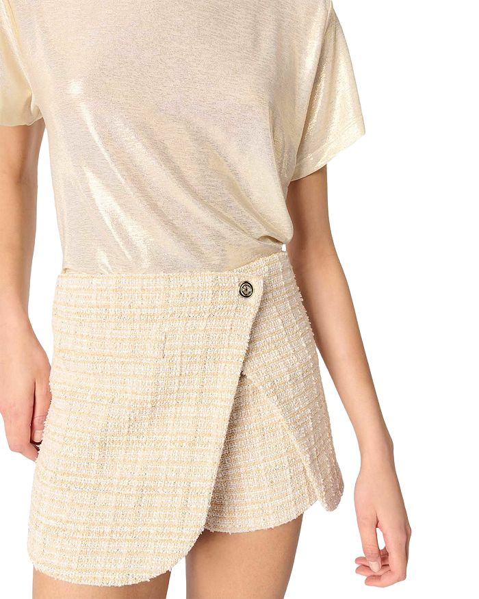 Многослойная твитовая юбка-шорты Maje, коричневый/бежевый
Многослойная твитовая юбка-шорты Maje, коричневый/бежевый
