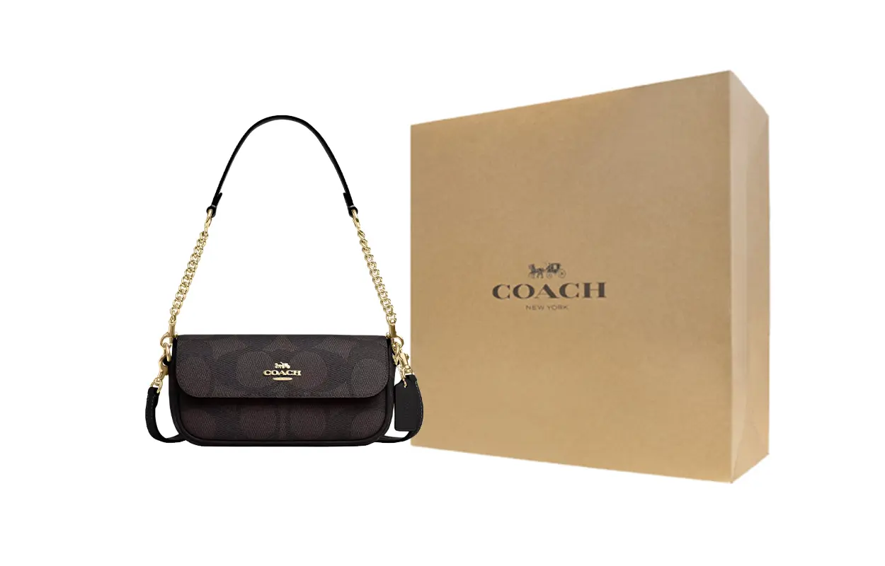 COACH Хейли Сумка через плечо из лакированного холста с гладкой кожей
COACH Хейли Сумка через плечо из лакированного холста с гладкой кожей