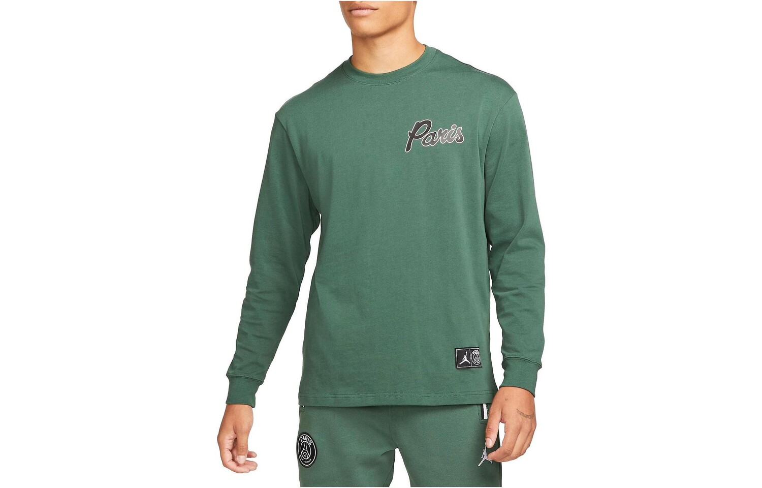 Футболка с длинным рукавом X Paris Saint-Germain Jordan, зеленый
Футболка с длинным рукавом X Paris Saint-Germain Jordan, зеленый