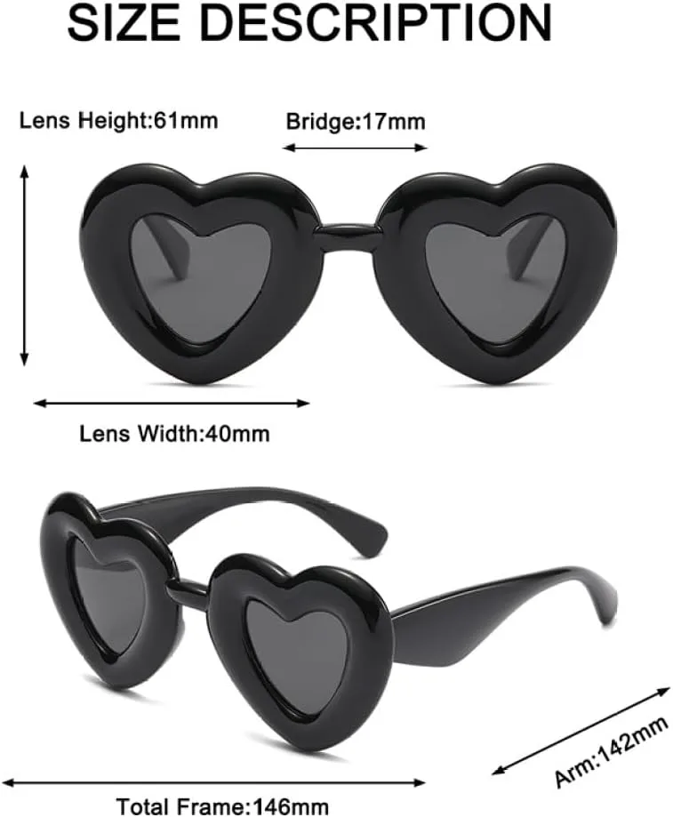 Солнцезащитные очки для женщин в винтажном стиле с сердечками, конфетные цвета, серые и розовые линзы, для вечеринок. Модель 2027 года MTZJH, Blue Blue Yellow
Солнцезащитные очки для женщин в винтажном стиле с сердечками, конфетные цвета, серые и розовые линзы, для вечеринок. Модель 2027 года MTZJH, Blue Blue Yellow