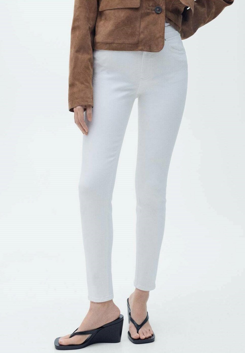 Джинсы облегающего кроя NEWISA Mango, белый 
Джинсы облегающего кроя NEWISA Mango, белый