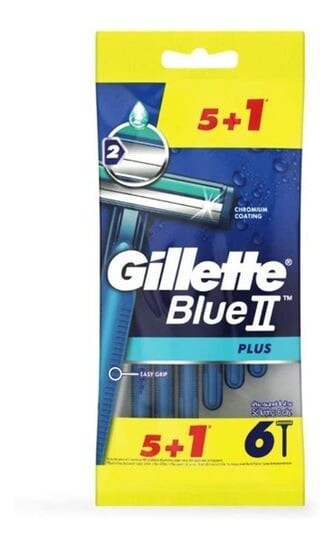 Одноразовые бритвы для мужчин. 6 шт. Gillette, Blue II Plus
Одноразовые бритвы для мужчин. 6 шт. Gillette, Blue II Plus