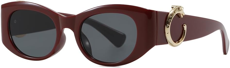 Роскошные солнцезащитные очки «кошачий глаз» для женщин, крупная оправа с золотистой пряжкой в виде конской уздечки, тонированные линзы с защитой от УФ-излучения ENSARJOE, Red/Grey
Роскошные солнцезащитные очки «кошачий глаз» для женщин, крупная оправа с золотистой пряжкой в виде конской уздечки, тонированные линзы с защитой от УФ-излучения ENSARJOE, Red/Grey